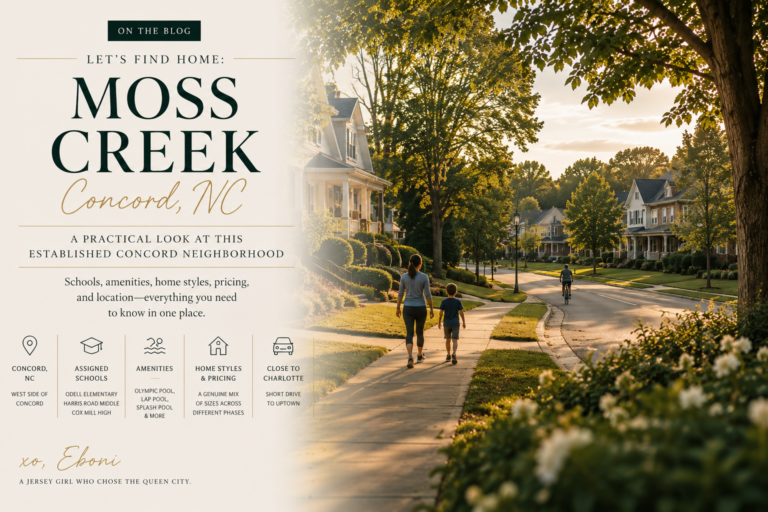 Moss Creek: A Practical Look at This Concord Neighborhood