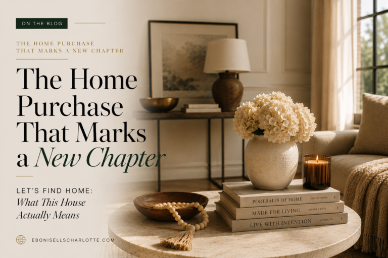 The Home Purchase That Marks a New Chapter