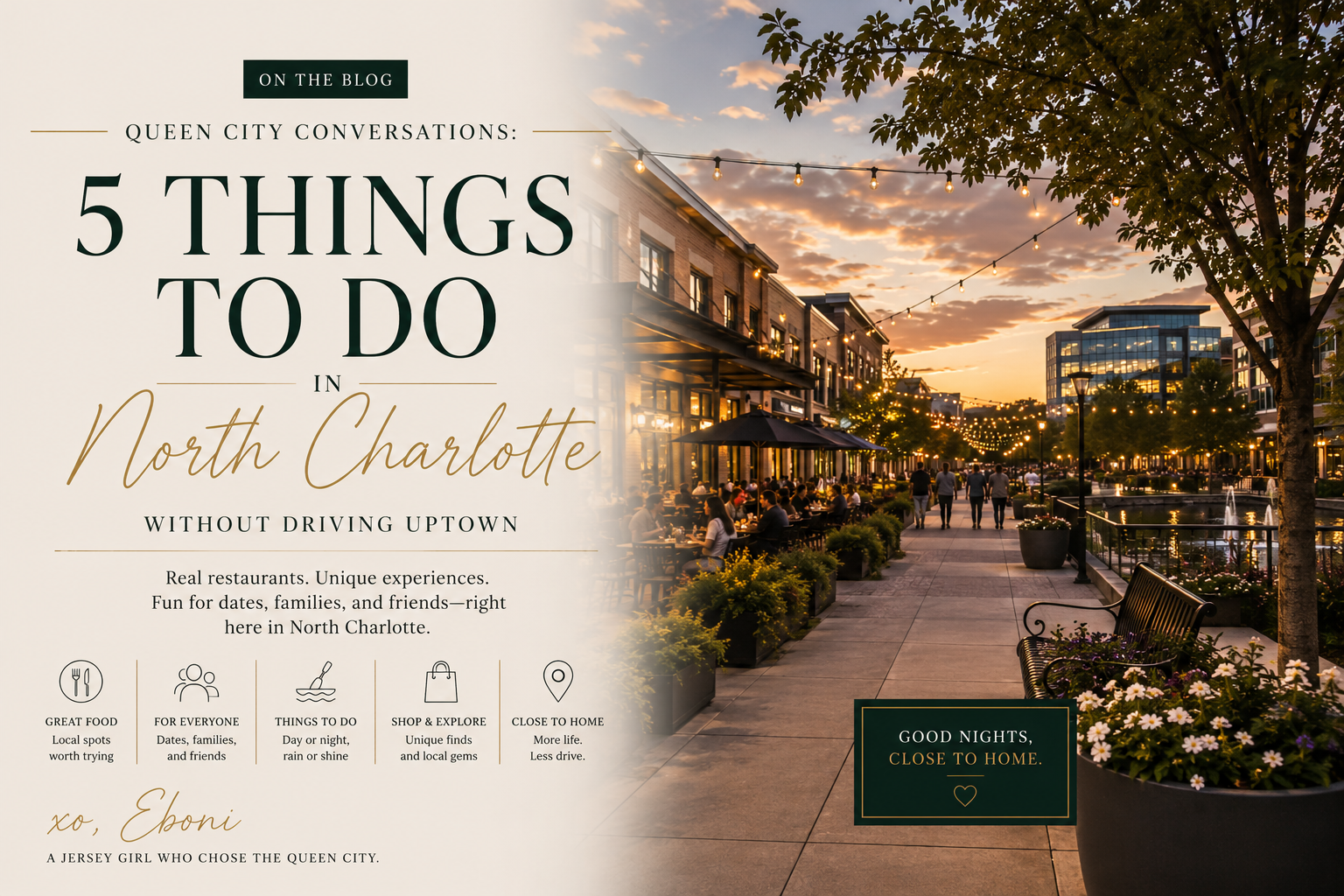 5 Things to Do in North Charlotte Without Driving Uptown